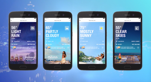 IBM / The Weather Company: Disney&#8217;s Moana Dynamic App Advertising
